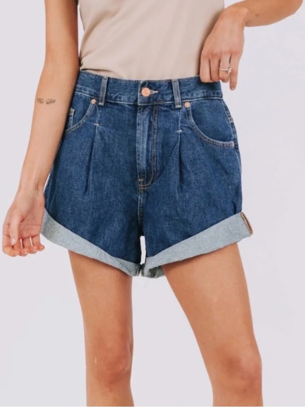 Free People We The Free Danni Denim Shorts XS